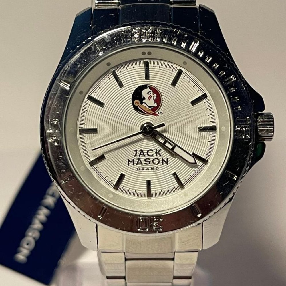 Florida State Seminoles OFFICIAL NCAA Stainless-Steel Watch by Jack Mason NEW